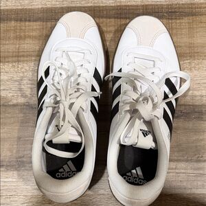 Adidas VL Court  3.0 Shoes White and Black Trainers